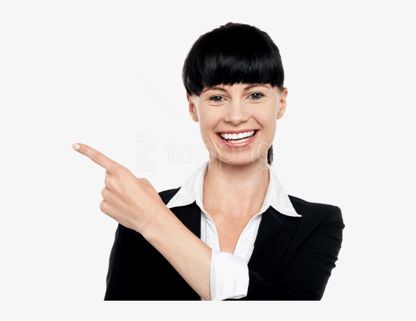 Free Png Download Women Pointing Left Png Images Background - Girl, transparent png download