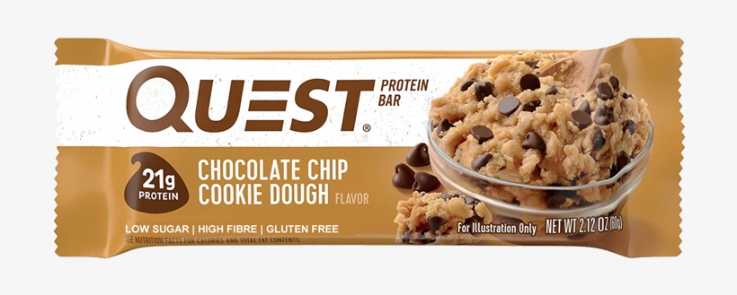 Chocolate Chip Cookie Dough - Quest Chocolate Chip Cookie Dough, transparent png download