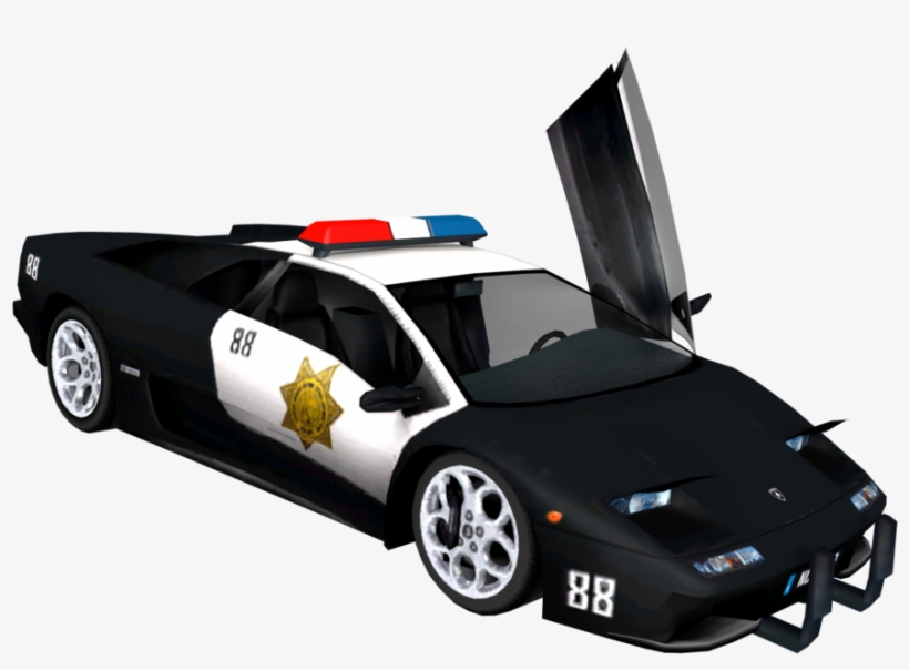 Carrera Huracan Lp Digital - Lamborghini Diablo Police Car, transparent png download