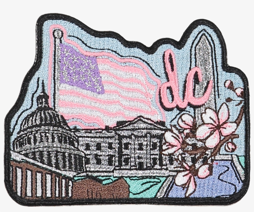 Washington Dc Sticker Patch - Embroidery, transparent png download