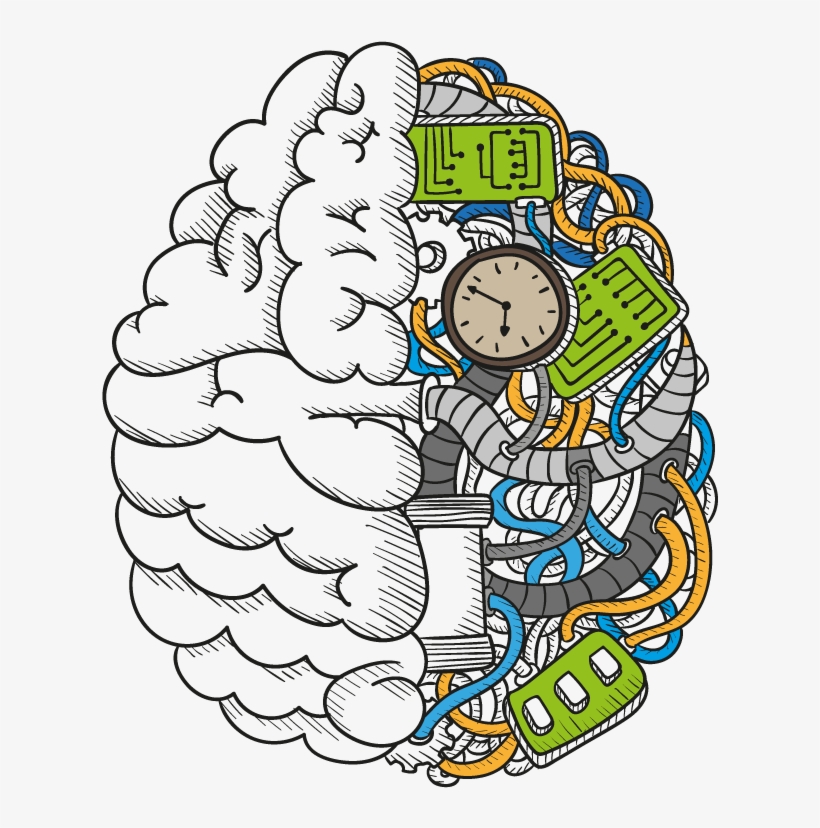 Jpg Royalty Free Stock Neural Network Human Brain Transprent - Drawing Of Brain With Quote, transparent png download