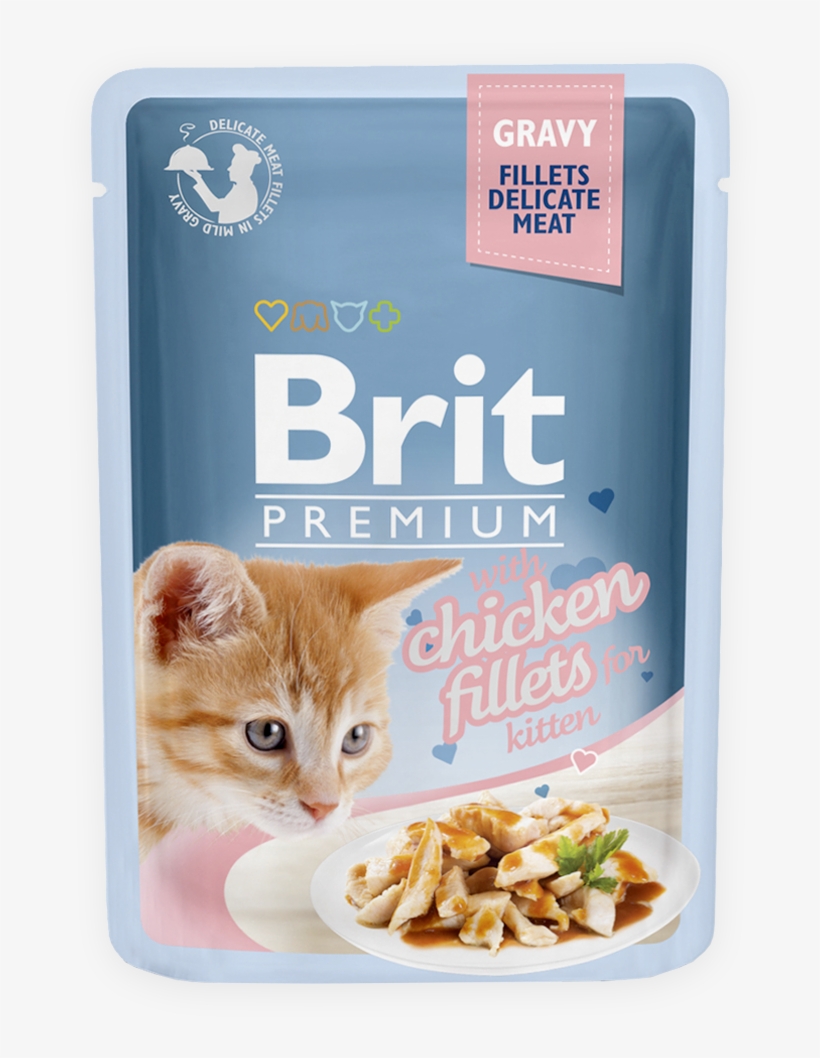 Brit Premium Cat Pouch With Chicken Fillets - Brit Chicken Fillers Delicate Meat, transparent png download