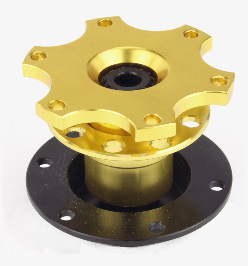 Quick Release Steering Wheel Boss Gold Anodised 67mm - Gear, transparent png download