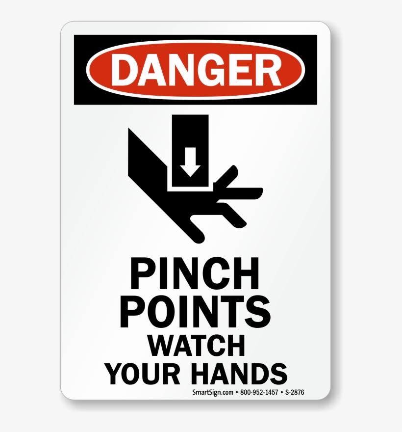 Osha Danger Sign - Never Reach Into Moving Machinery, transparent png download