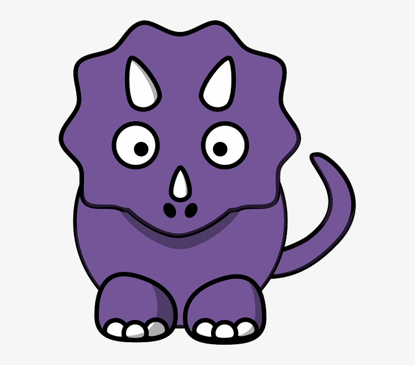 Png Black And White Free Image On Pixabay Dinosaur - Cartoon Dinosaurs, transparent png download