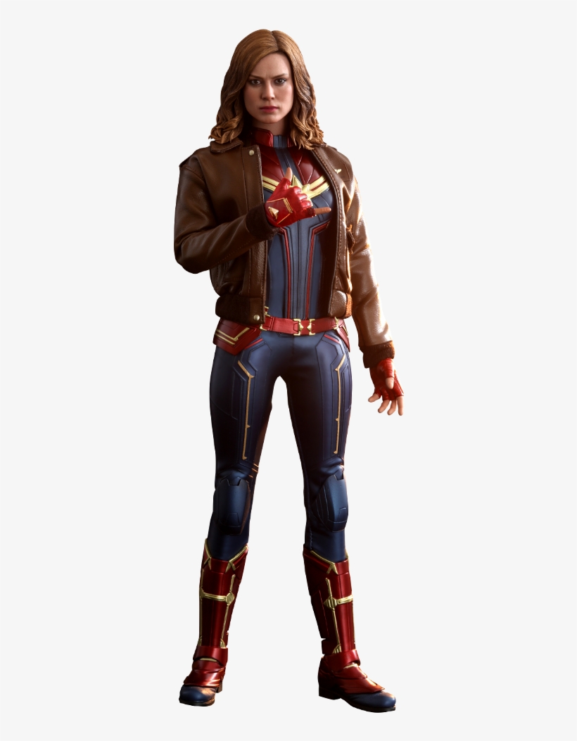 Hot Toys Captain Marvel Deluxe Version Sixth Scale - Captain Marvel Air Force Jacket, transparent png download