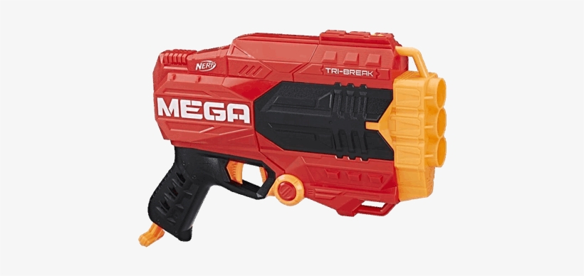 Nerf N Strike Elite Mega Tri Break Blaster - Nerf Mega Tri Break, transparent png download