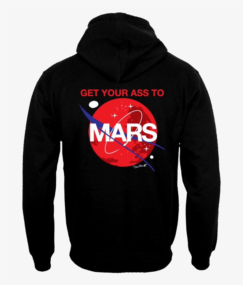Adult Get Your Ass To Mars Front Zip Medium-weight - Hoodie, transparent png download
