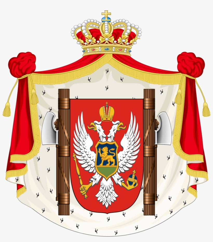 Coat Of Arms Of Fascist Montenegro - Coat Of Arms Of The Principality Of Montenegro, transparent png download