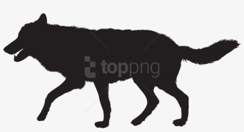 Free Png Wolf Silhouette Png - Wolf Silhouette Png, transparent png download