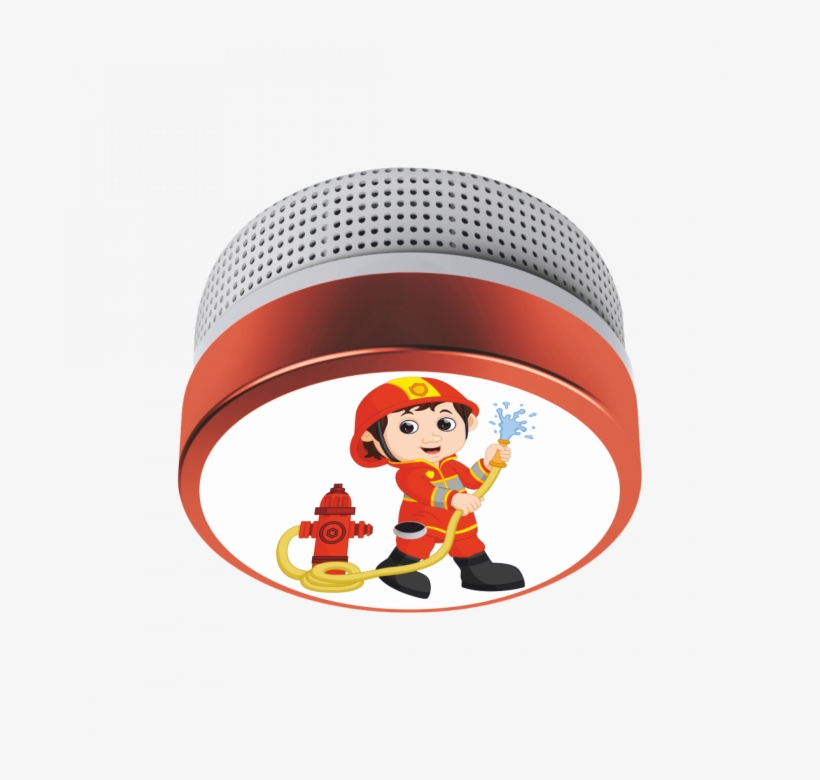 Children Smoke Detector Fireman With 10-year Battery - Rauchmelder Kinder, transparent png download