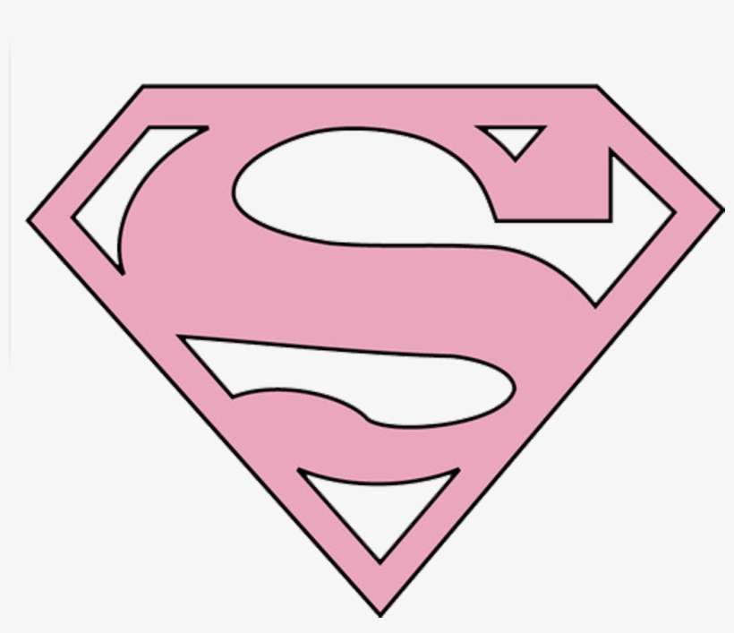 #superpink #supergirl #superman #tumblrpng #tumblr - Pink Superman Logo Png, transparent png download