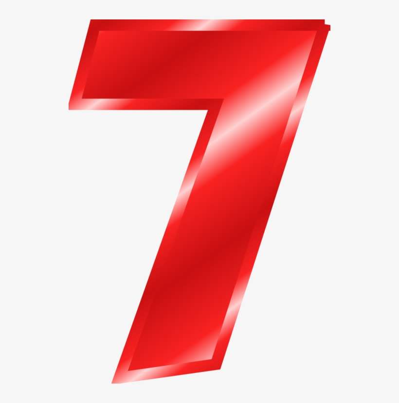 Number Computer Icons Download Numerical Digit Image - Number 7 Transparent Background, transparent png download