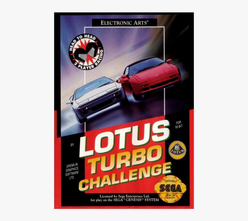 Lotus Turbo Challenge - Vintage Advertisement, transparent png download