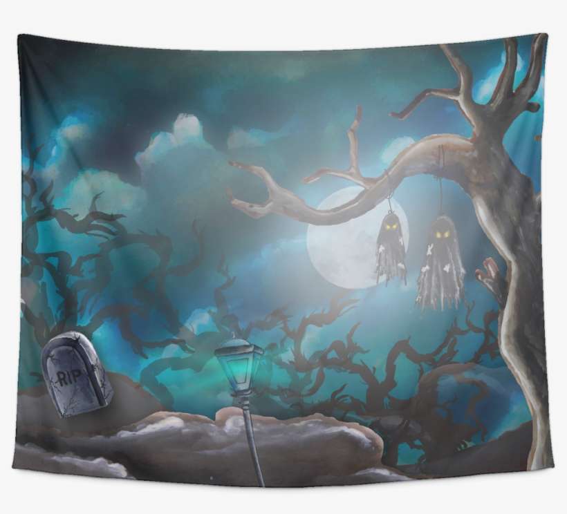 Halloween Ghost Rip Tapestry Tapestries - Cushion, transparent png download