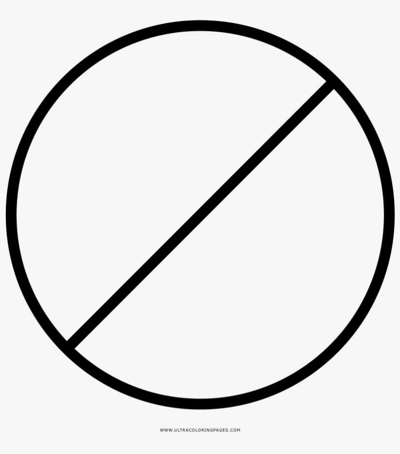 Prohibido Página Para Colorear - Manual Del Usuario Transmicable, transparent png download