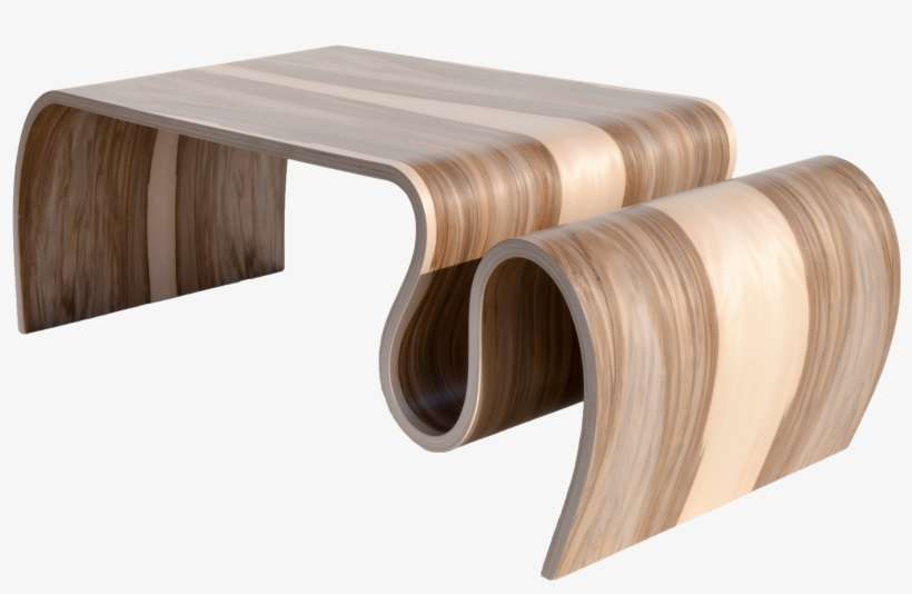 Tables >> - Wood Bending Coffee Table, transparent png download
