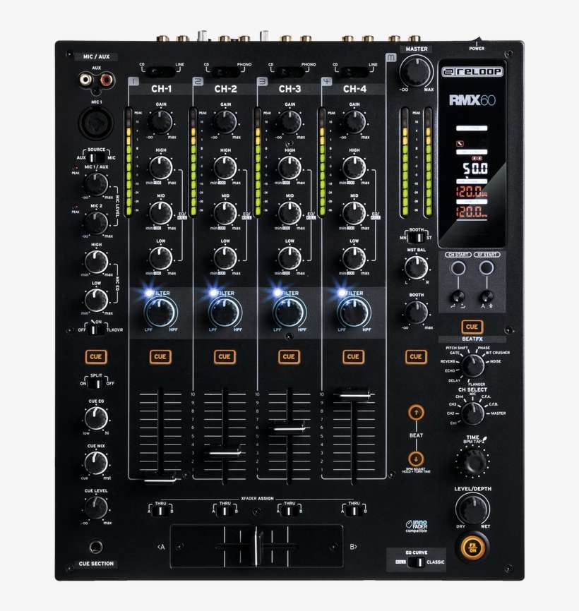 Reloop Rmx-60 Digital - Dj Rmx 60 Reloop, transparent png download