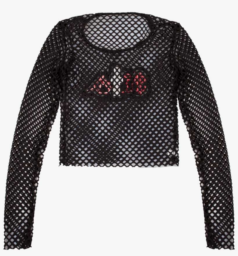 Goth Mesh Bikini - Long-sleeved T-shirt, transparent png download