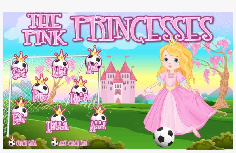 3'x5′ Vinyl Banner The Pink Princesses - Cartoon, transparent png download