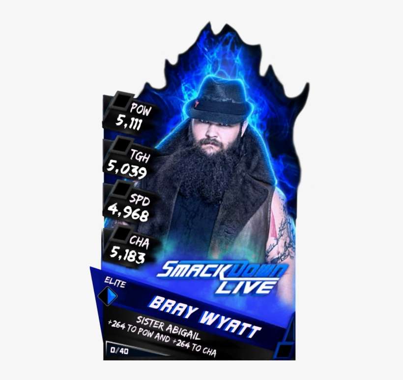 Supercard Braywyatt S3 Elite Smackdown 9597 - Wwe, transparent png download