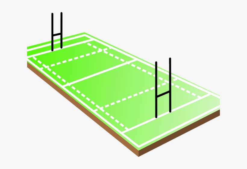 Football Field Clipart - Rugby Field Clipart, transparent png download