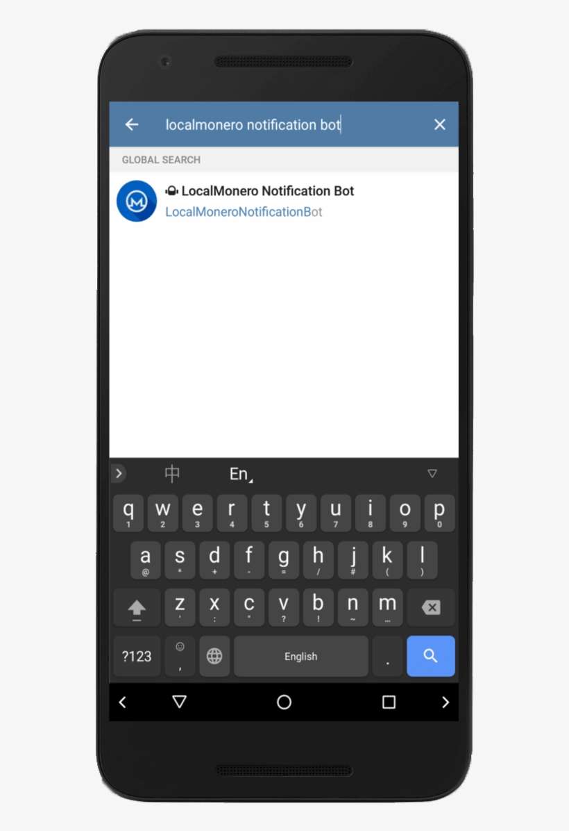 Phone With Telegram App Search For Localmonero Notifiaction - Ridmik Keyboard, transparent png download