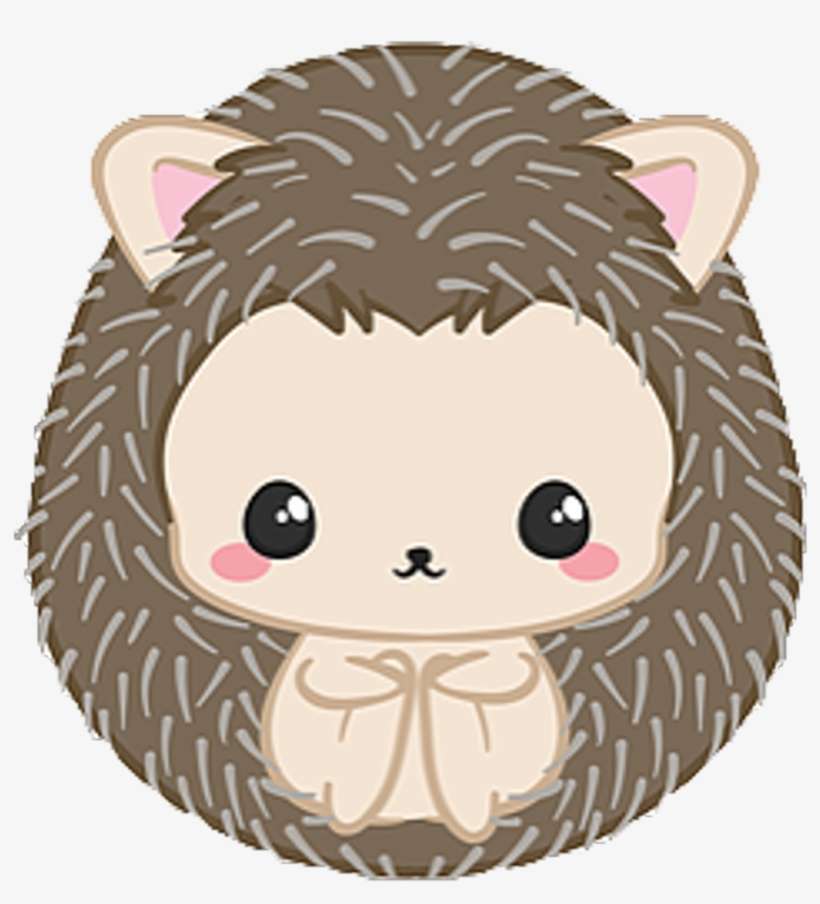 #kawaii #porcupine #hedgehog #spike #forest #freetoedit - Kawaii Hedgehog Png, transparent png download