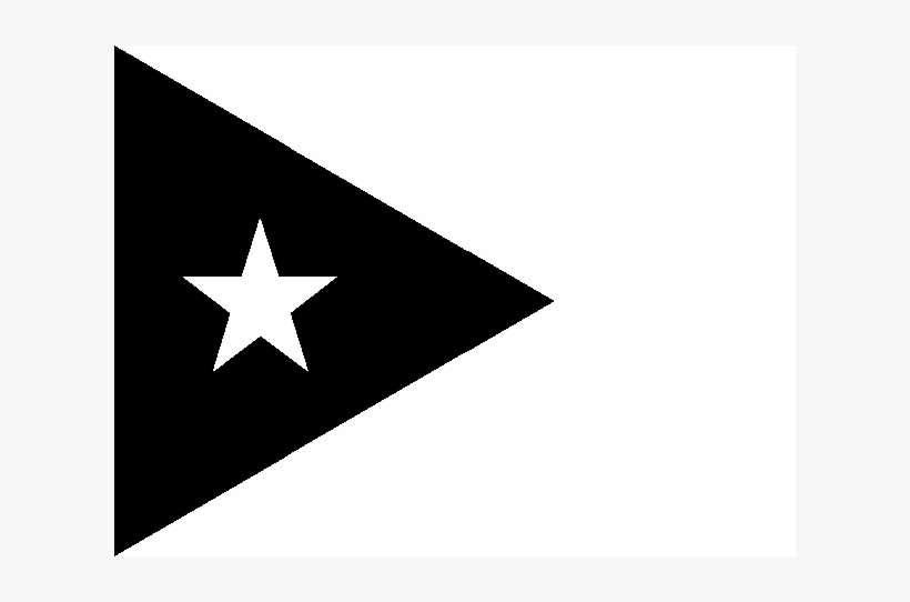 Flag Of Cuba Logo Black And White - Flag, transparent png download