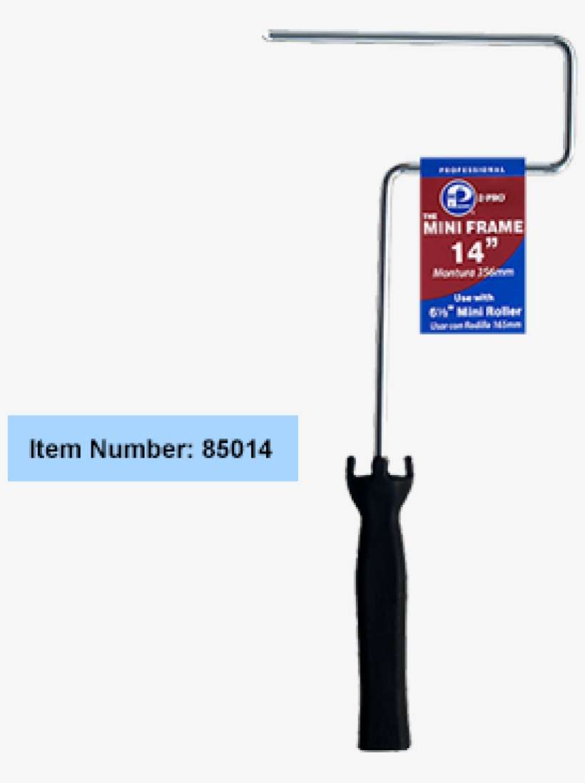 Roller Frame W/ 14" Long Handle Use W/ Mini Roller - Paint Roller, transparent png download