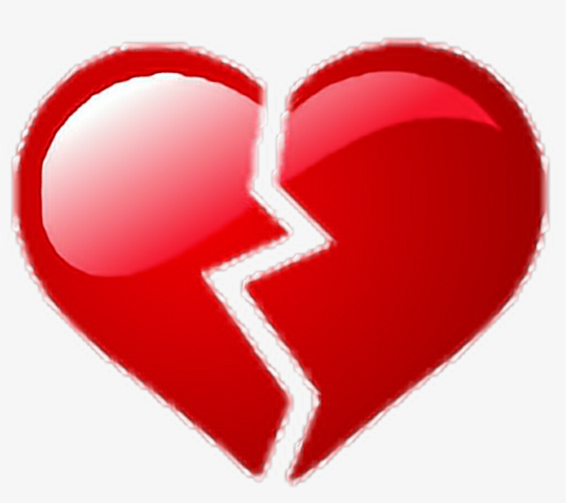 Broken Heart Emoji Source - Heart, transparent png download