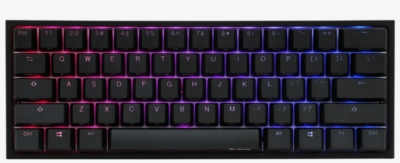 Ducky One 2 Mini Rgb Led 60% Double Shot Pbt Mechanical - Ducky One 2 Mini, transparent png download