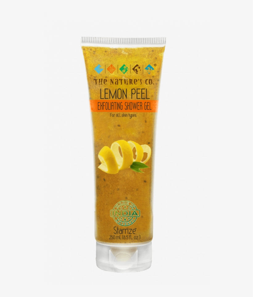Lemon Peel Exfoliating Shower Gel , Bodywash - Sunscreen, transparent png download