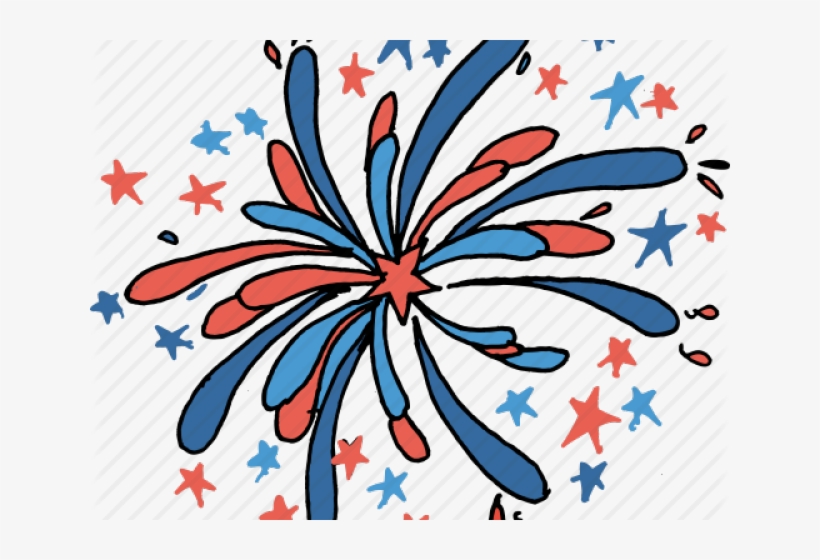 Celebration Clipart Crackers - July 4th Doodles, transparent png download
