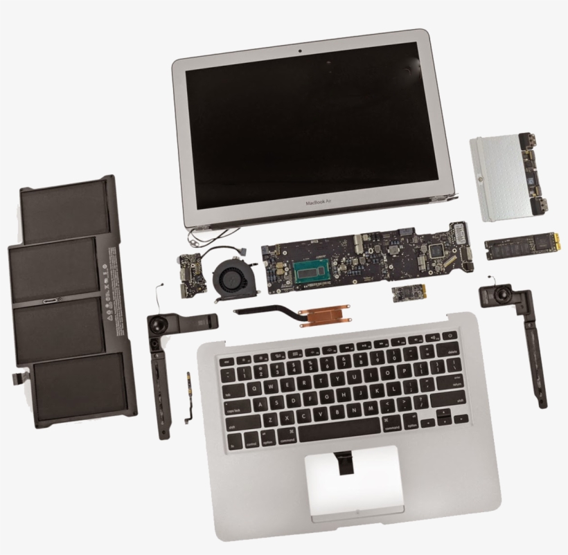 Laptop - Macbook Air 2017 Teardown, transparent png download