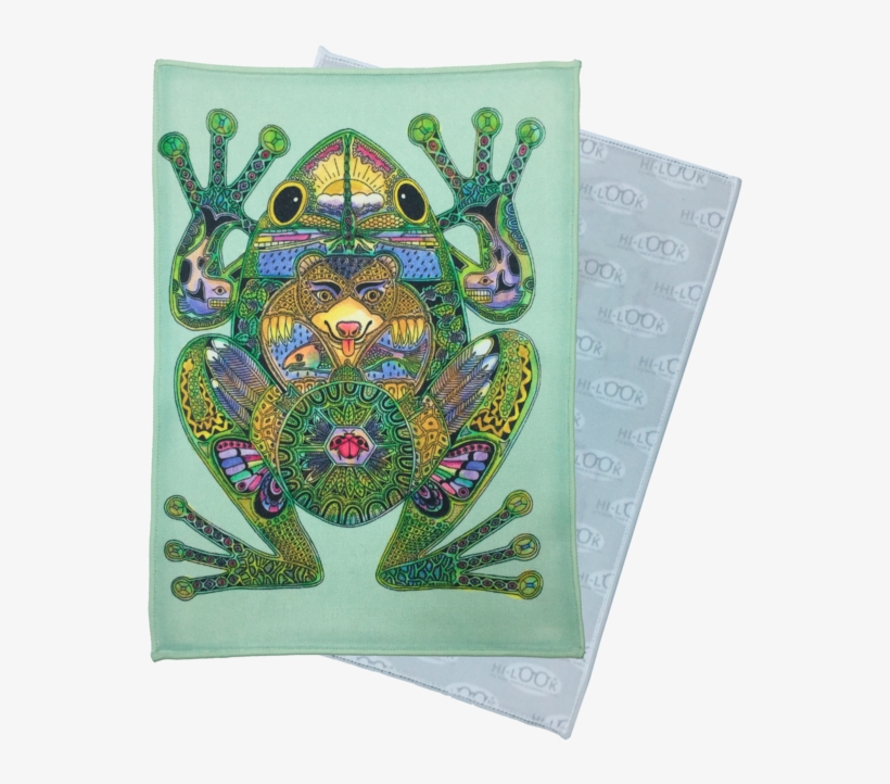 Frog Microfiber Cleaning Cloth - Zentangle Patterns For Frogs, transparent png download