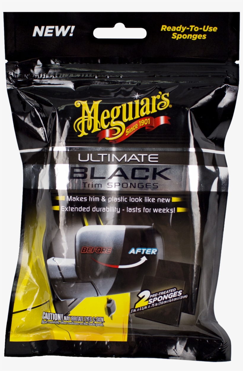 Ultimate Black Trim Sponges - Meguiars Ultimate Black Trim Sponges, transparent png download
