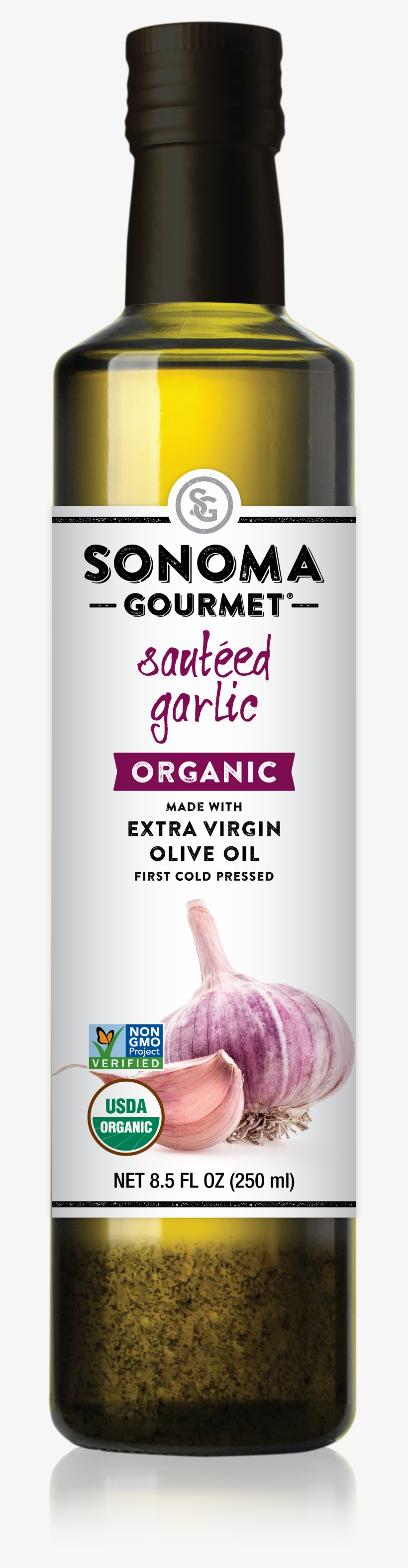 Organic Sauteed Garlic Evoo - Olive Oil, transparent png download