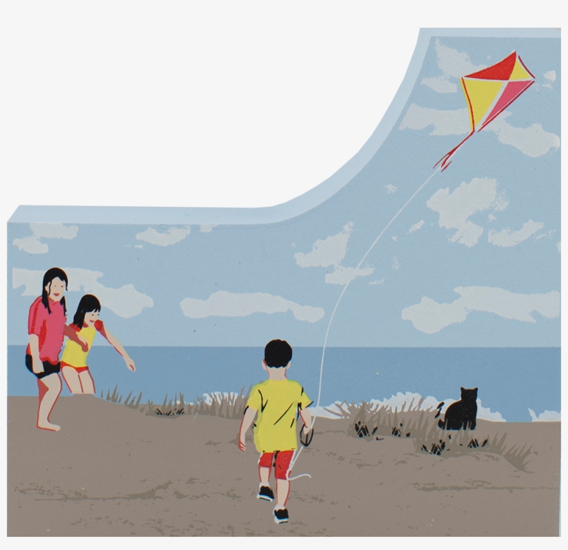 Childrens Flying Kites In Villages, transparent png download