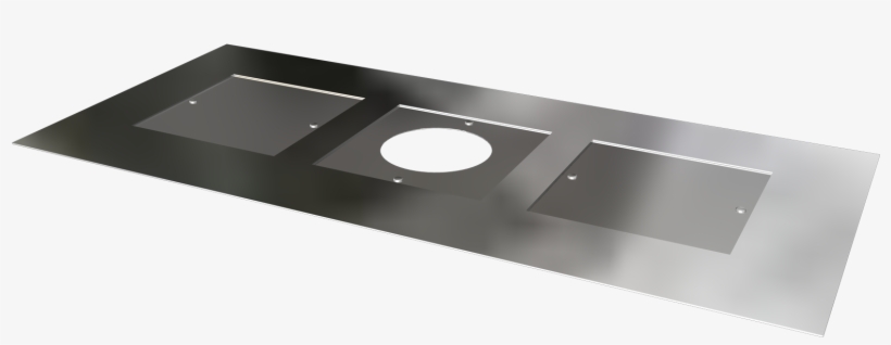 Galvanised Steel Plain Register Plate - Shower Head, transparent png download