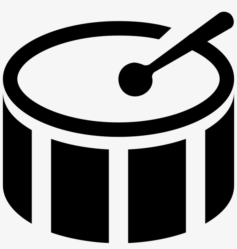 Png File Svg - Black And White Bass Drum, transparent png download