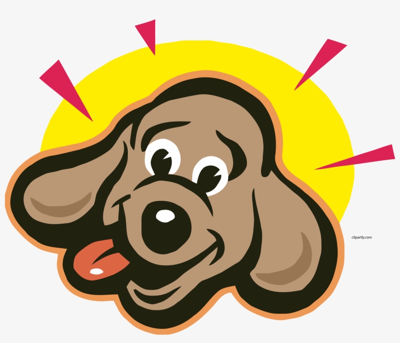 Bright Dog Face Clipart Png - Happy Dog Face Clipart, transparent png download