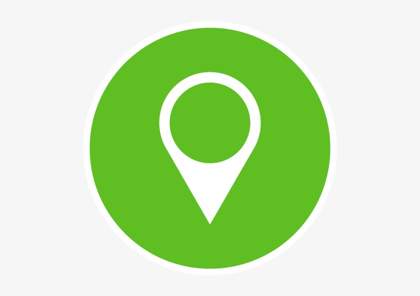 Location Pin Green 03 Boxed - Circle, transparent png download