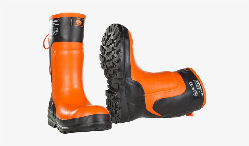 Black/orange - Bottes Sip Protection, transparent png download