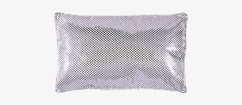 Image For 12x20" Grey Silver Shiny Decorative Pillow - Mesh, transparent png download