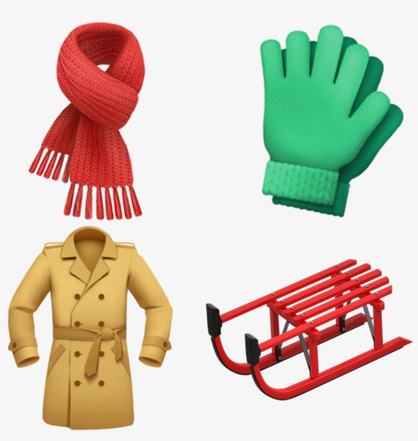 Images Via Apple - Sled Emoji, transparent png download