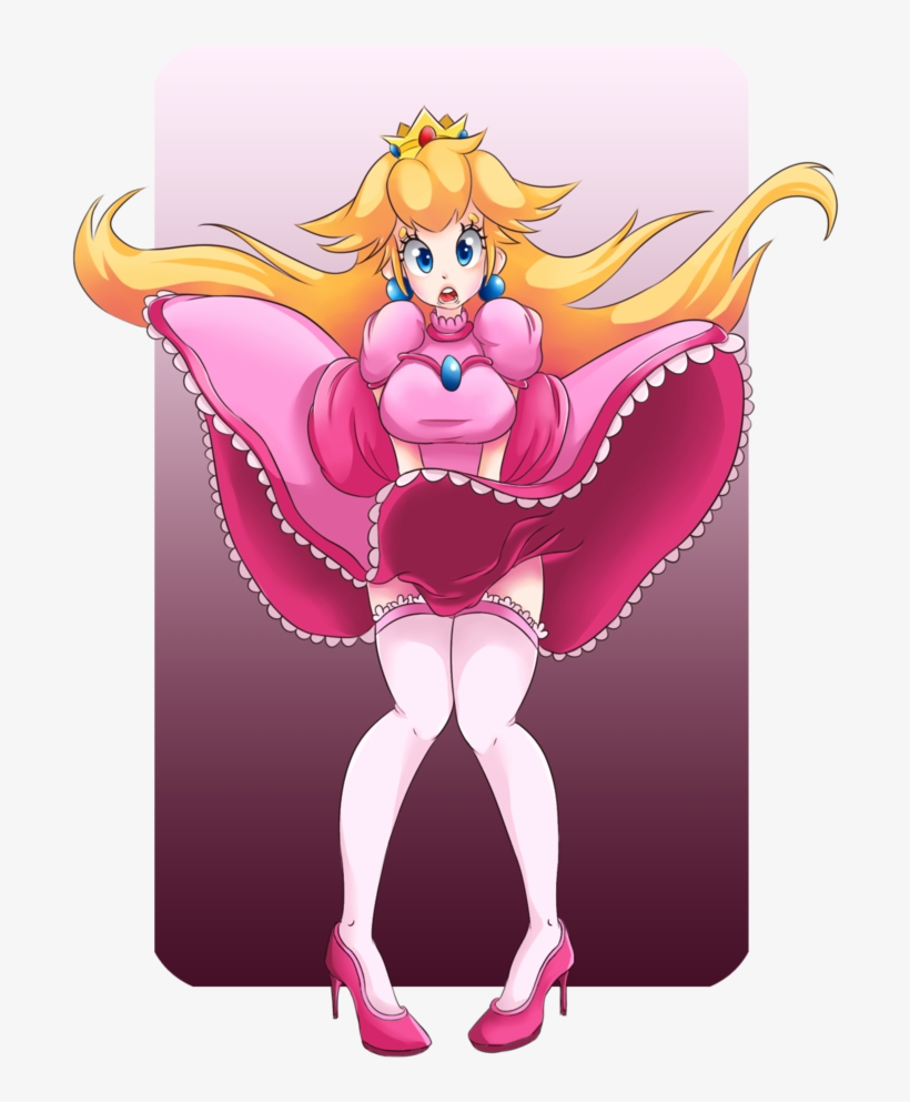 View Fullsize Princess Peach Image - Mario And Peach Anime, transparent png download