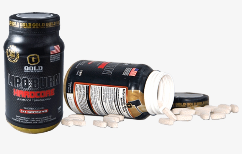 Lipo Burn Hardcore Gold Nutrition Medidor Pastillas - Energy Shot, transparent png download