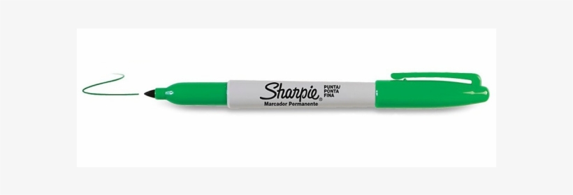 Sharpie S0810960 Fine Point Permanent Marker Green - Writing Implement, transparent png download