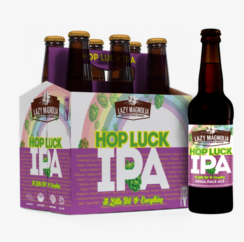 Hop Luck Ipa - Beer Bottle, transparent png download
